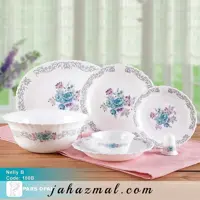 سرویس غذاخوری پارس اپال طرح نلی آبی کد 180