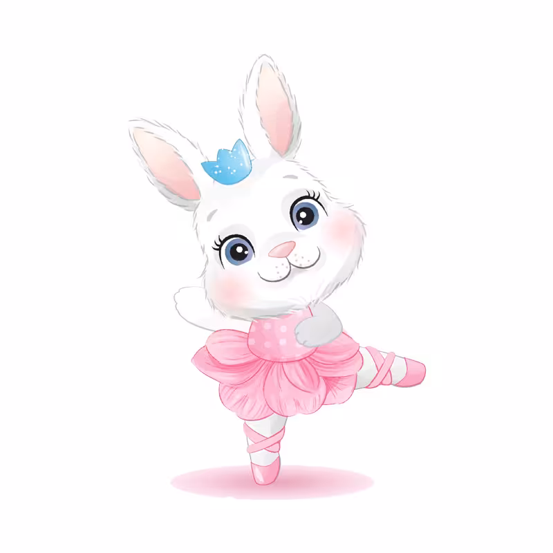 استند تولد طرح بچه خرگوش دخترانه کد 028