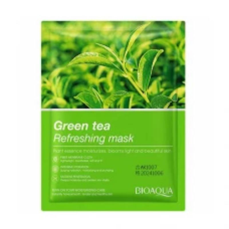ماسک ورقه ای صورت چای سبز بیوآکوا 