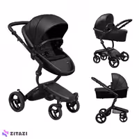 ست کالسکه کریکات کودک میما مدل Xari - فریم مشکی و استارتر پک