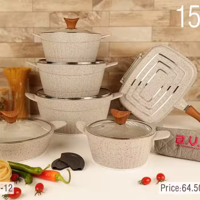 سرویس 15پارچه چدن ویراکش bvkهزینه ارسال رایگان 