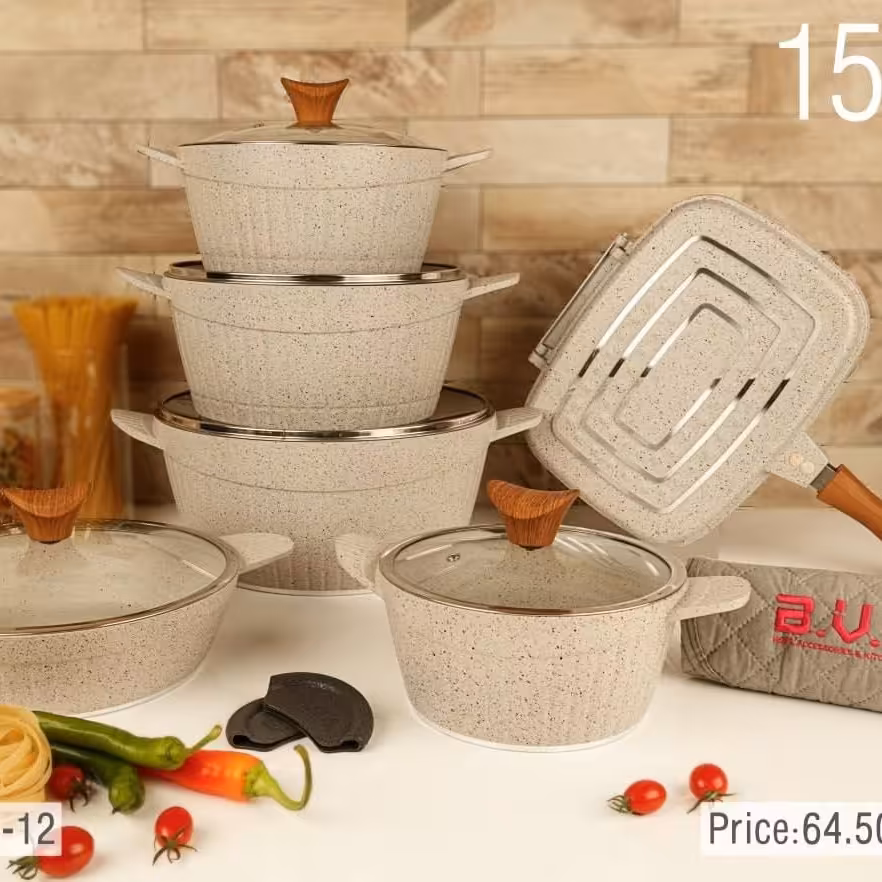 سرویس 15پارچه چدن ویراکش bvkهزینه ارسال رایگان 