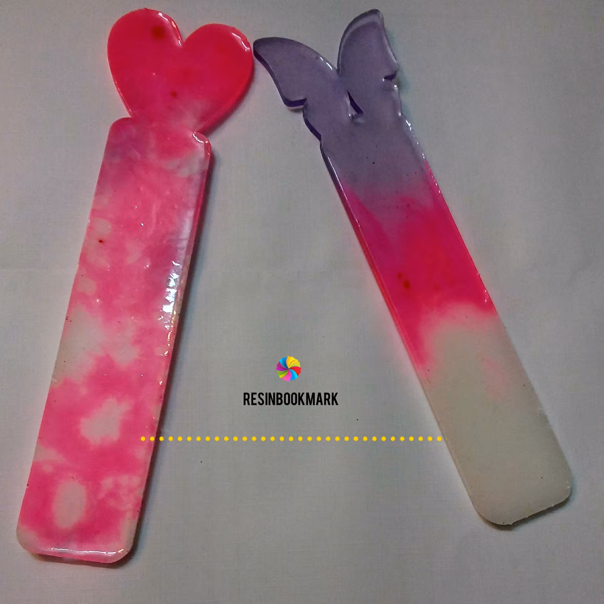 بوک مارک قلب و پروانه