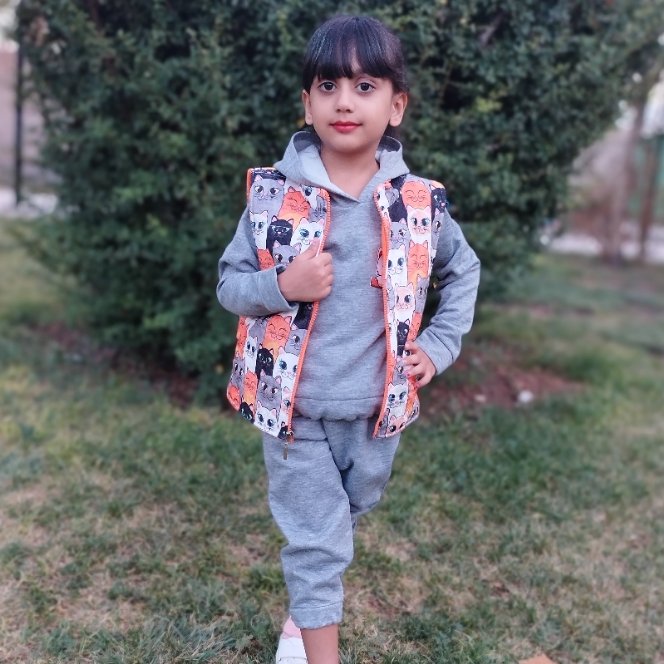(هودی و شلوار و پافر ) سه تکه.مناسب برای 2 تا 10 سال