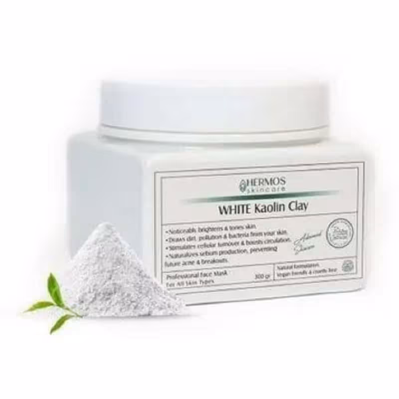 ماسک خاک رس سفید هرموس