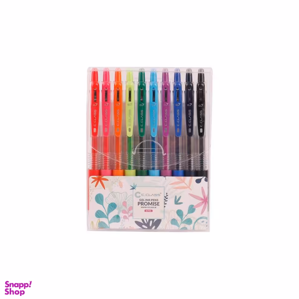 روان نویس سی کلاس رنگی مدل C.Class Promise PR10-B7-PB10 بسته 10 عددی