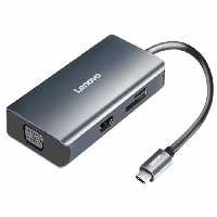 هاب تایپ‌سی با 7 پورت لنوو Lenovo LX0807G Type-C Hub Docking Station