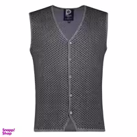 ژیله مردانه تریکو پاییزان مدل J800 رنگ طوسی