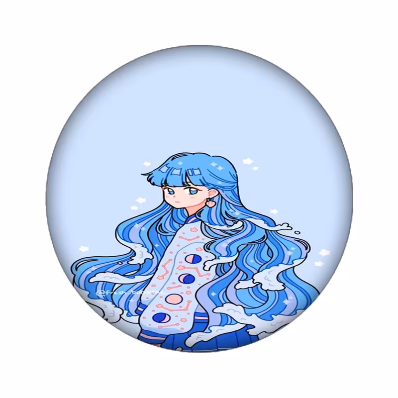 استیکر تزئینی موبایل و تبلت مدل دختر کد3174