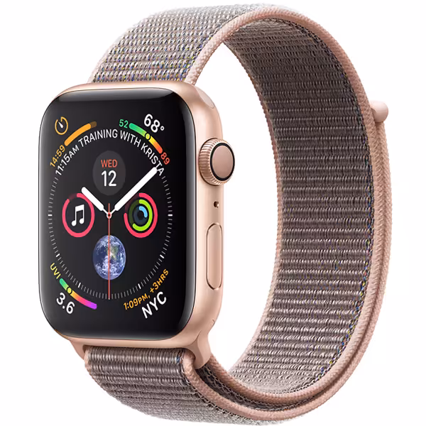 ساعت مچی هوشمند اپل واچ سری4 40 میلیمتر با بند اسپرت لوپ صورتی