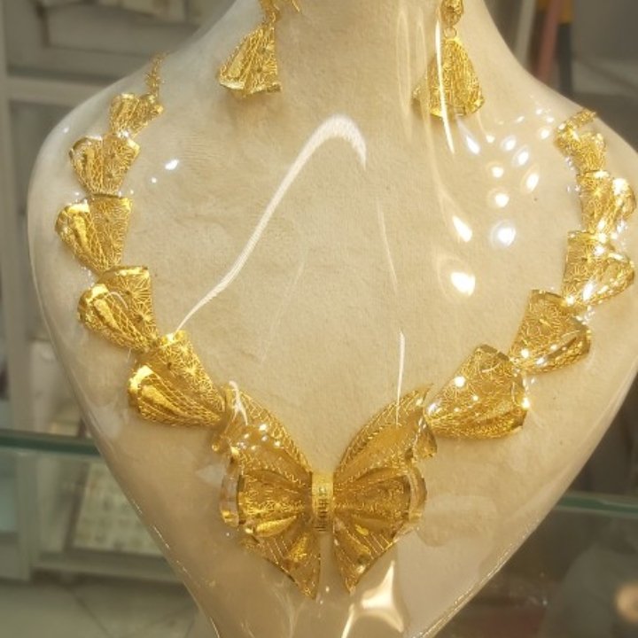 گردنبند نقره فیوژن آبکاری طلا
