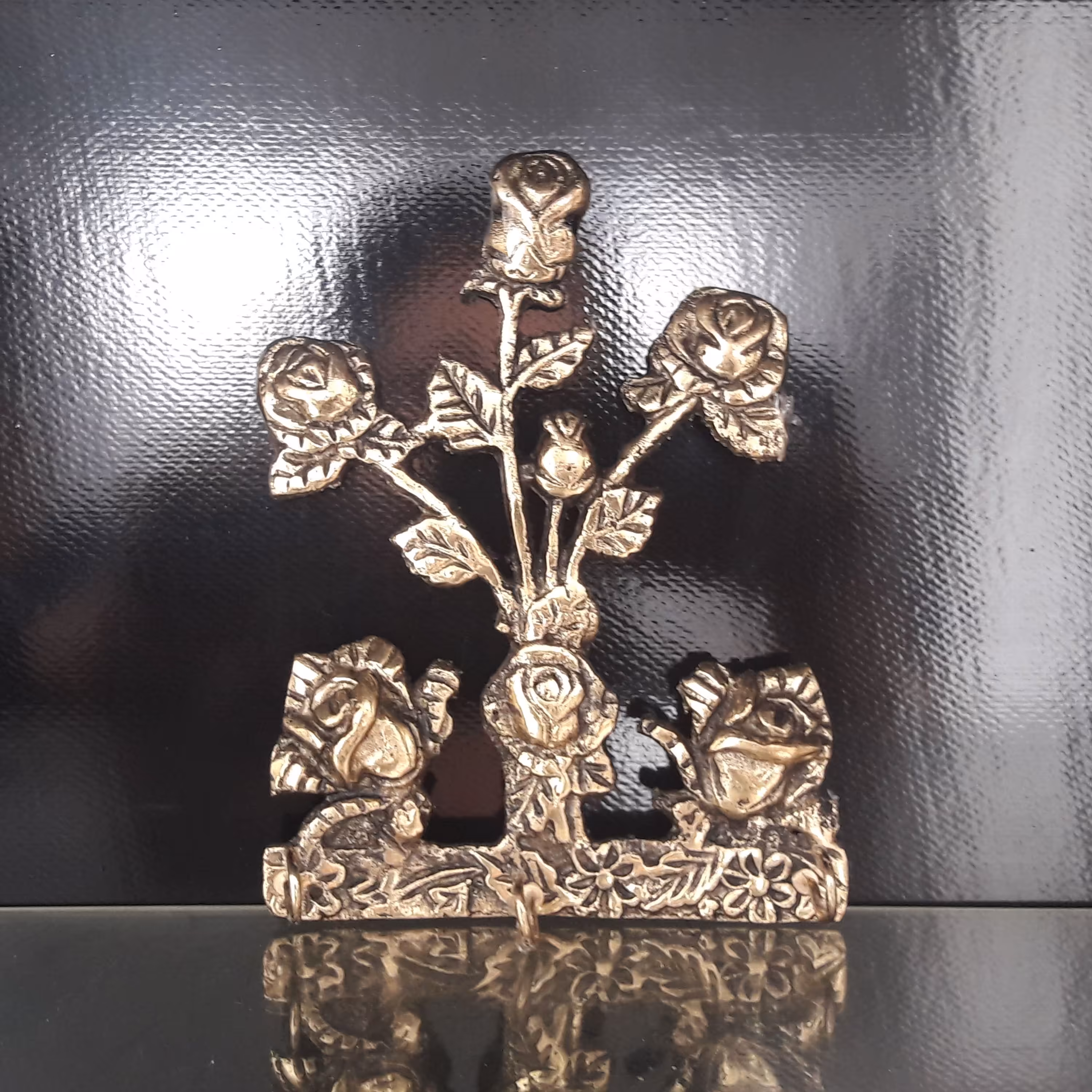 جاکلیدی برنز طرح گل