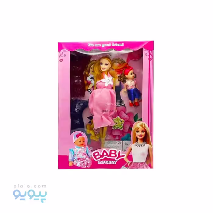 عروسک دخترانه باربی باردار آیتم 6983 عمده و کارتنی