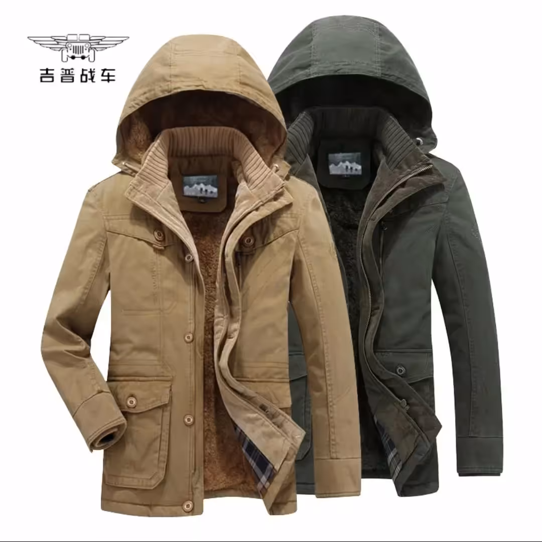 کاپشن اور(مردانه) کتان وسنگشور شده از برند jeep