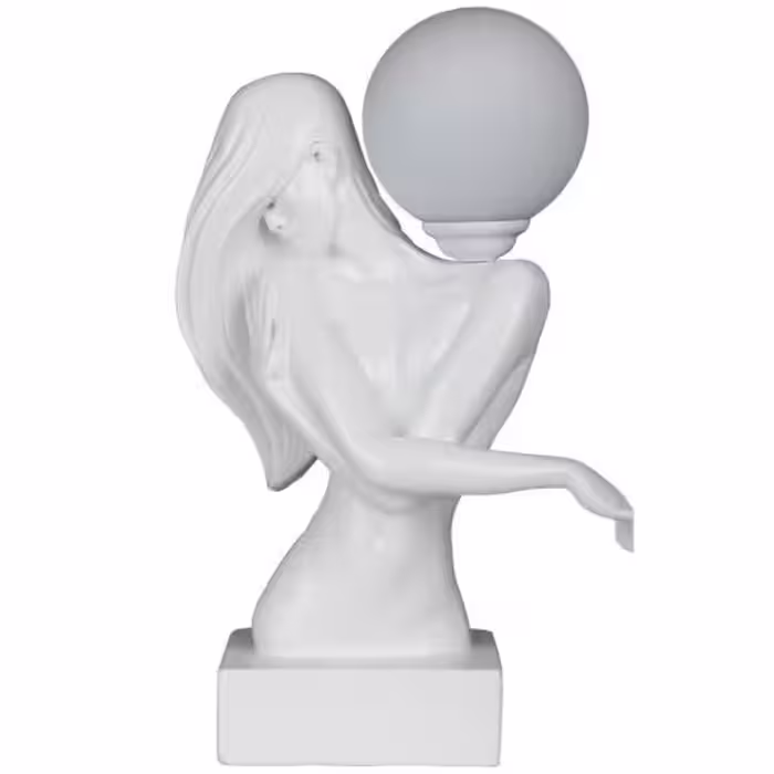 آباژور رومیزی اتاق خوابی سفید مدل LUCIANA کد TL-9010