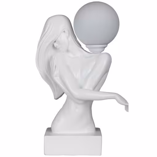 آباژور رومیزی اتاق خوابی سفید مدل LUCIANA کد TL-9010