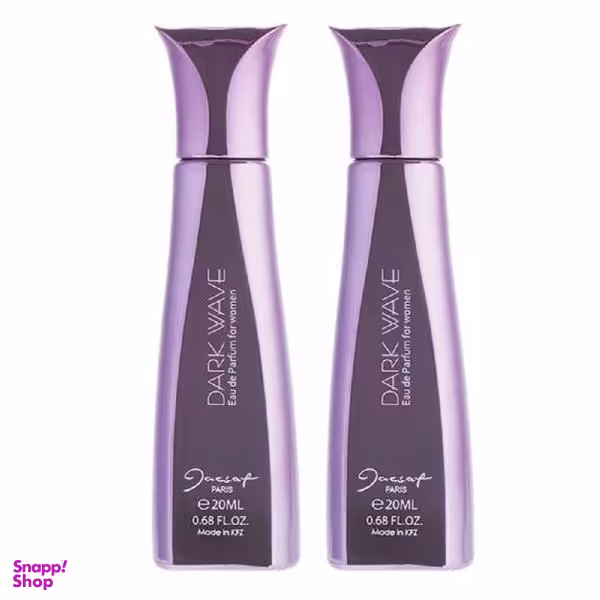 عطر جیبی زنانه ژک ساف (Jacsaf) مدل Dark Wave حجم 20 میلی‌لیتر بسته 2 عددی