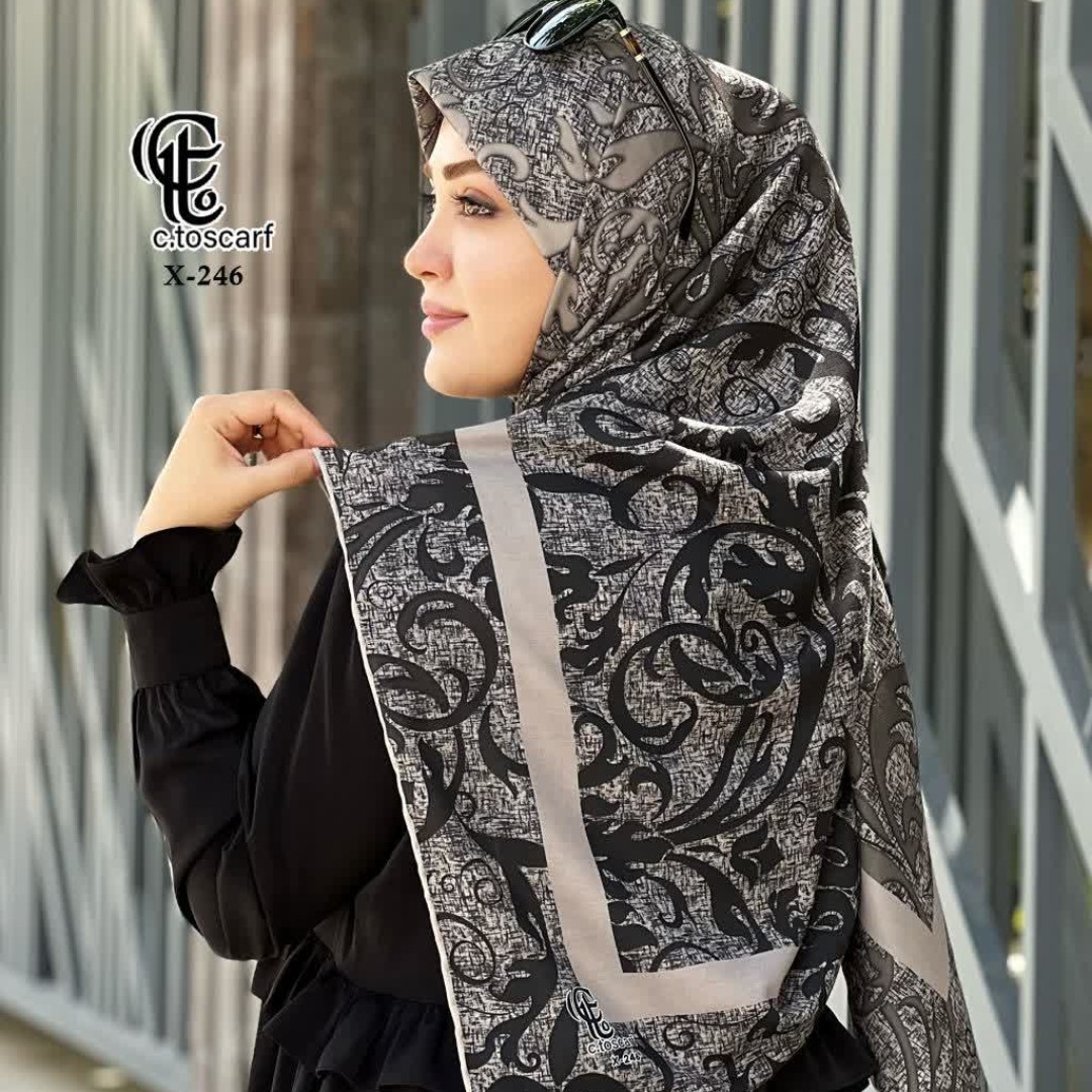 روسری نخی قواره بزرگ با ارسال رایگان