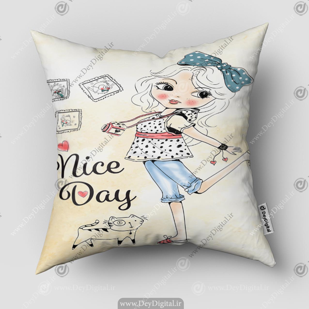 کوسن چاپی طرح پرنسسی PK-5476