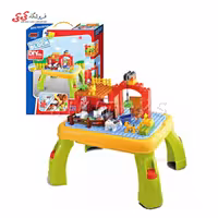 اسباب بازی لگو  کودک دوبلو قطعه درشت  با میزبازی 3588A