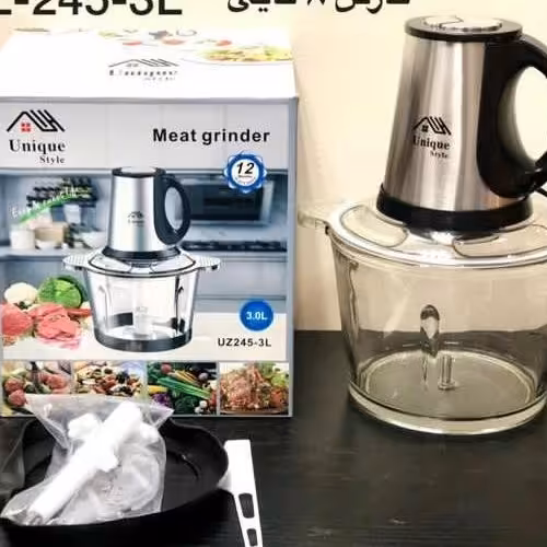 خردکن یونیک برقی 3لیتر  پیرکس مناسب چرخ وخرد کردن گوشت وسبزیجات ومیوه باکیفیت ارسال رایگان