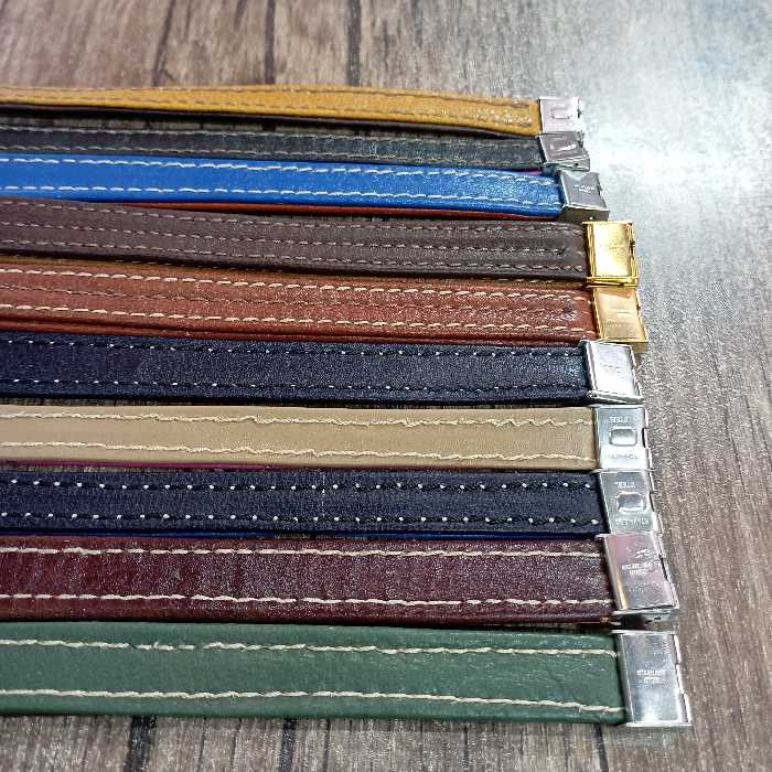  دستبند چرم طبیعی  دو  رنگ. ارسال رایگان