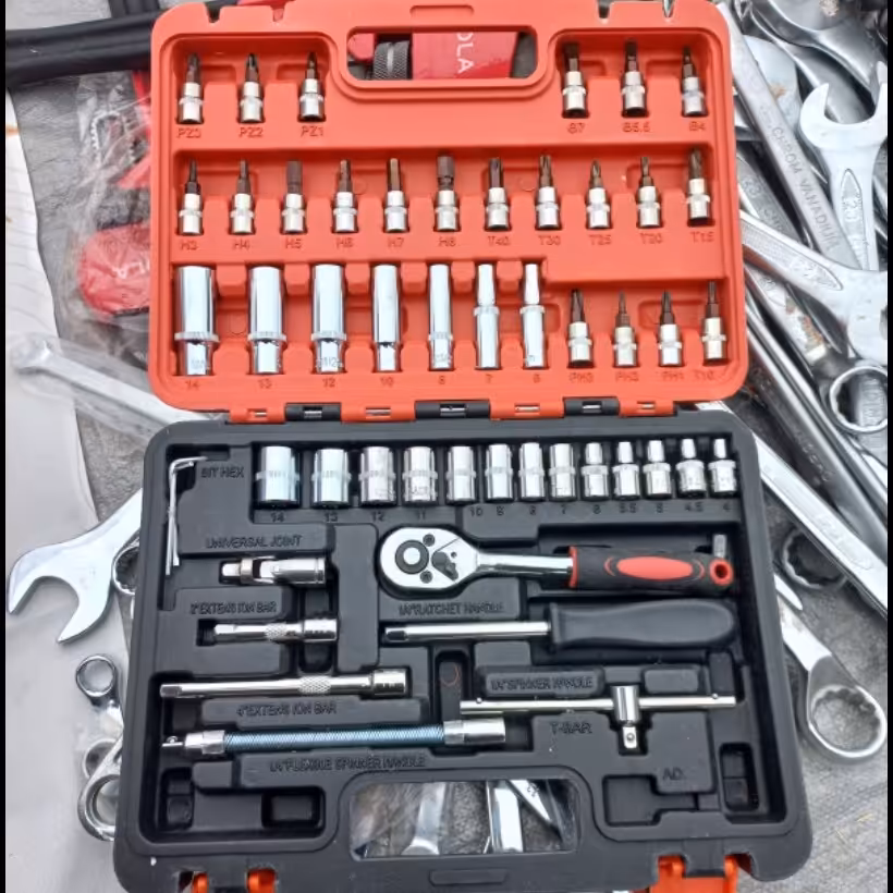 جعبه بکس 53 پارچه کیفیت عالی  فولادی درایو ریز 1.4