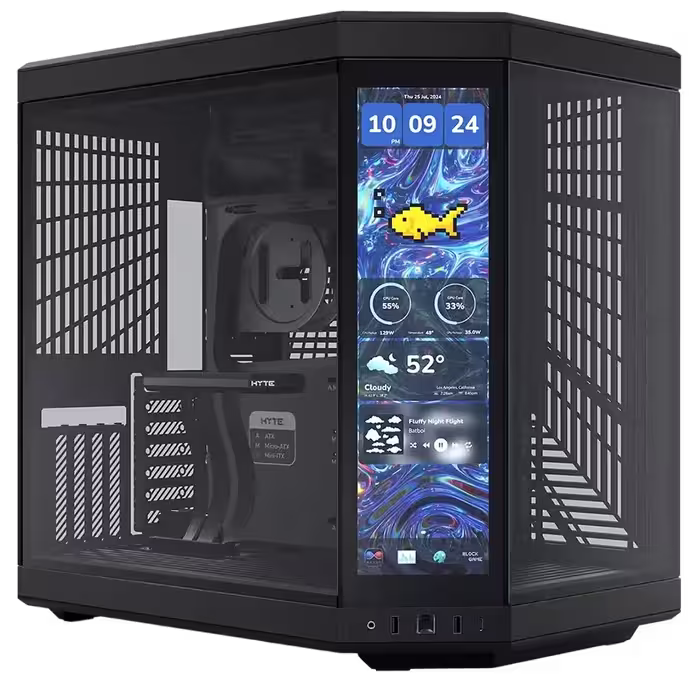کیس گیمینگ هایت HYTE Y70 TOUCH INFINITE PITCH BLACK | فروشگاه تکاف