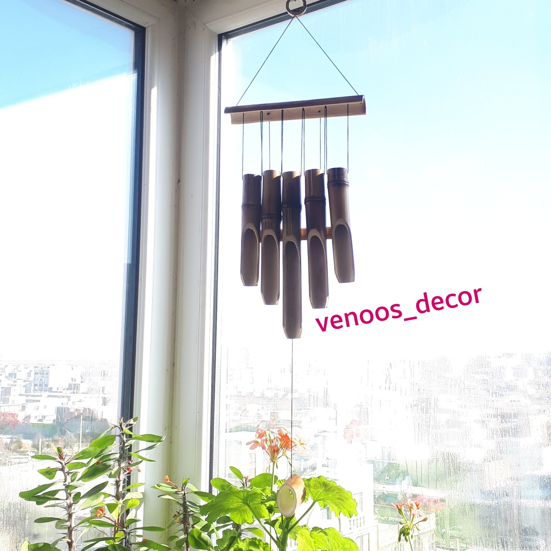 آویز چوبی مدل بادزنگ کد 500