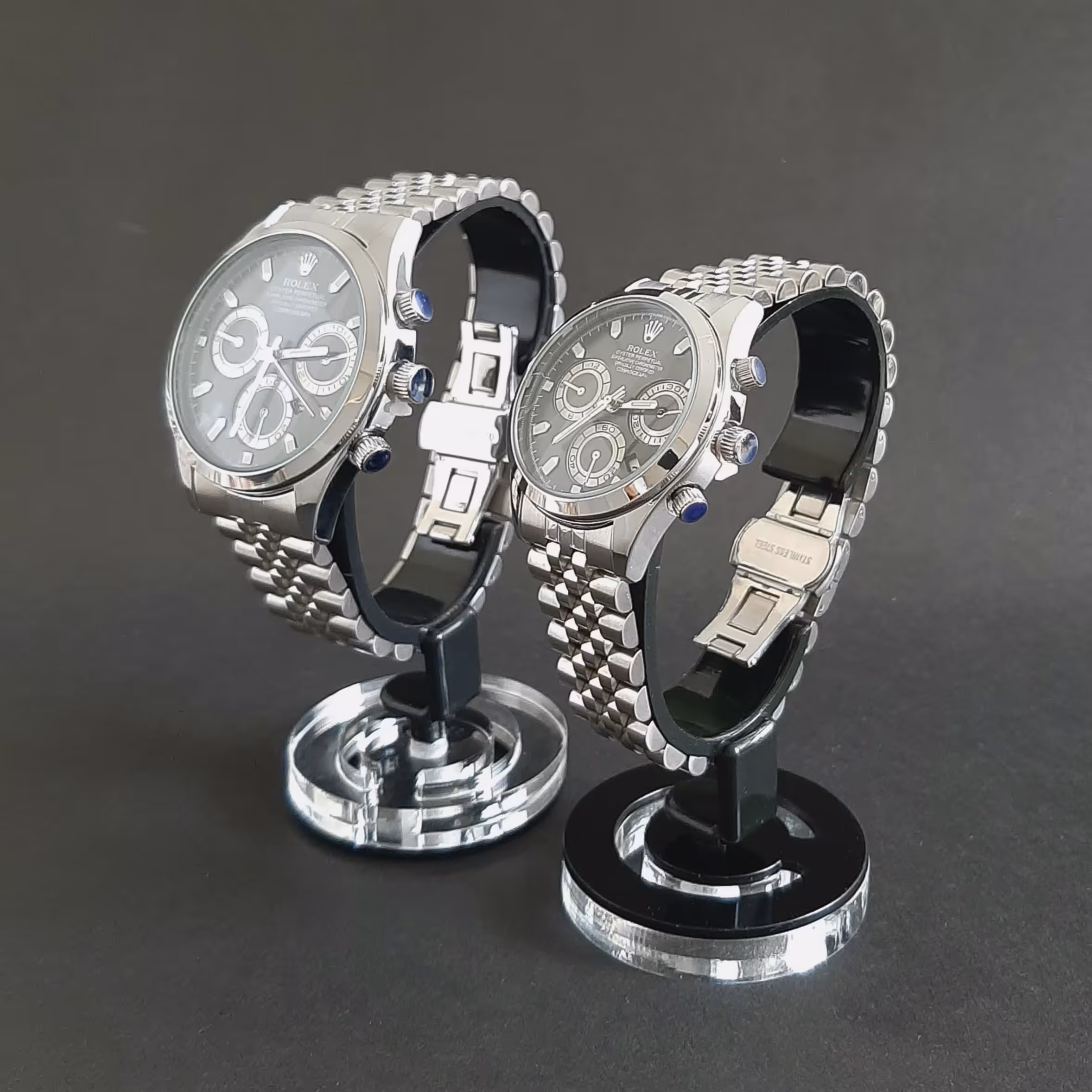 ساعت مچی  رولکس ROLEX ست مردانه و زنانه طرح سه موتوره مدل 2363  تقویم دار موتور  ژاپن کیفیت قاب و بندعالی ساعت عبدی 