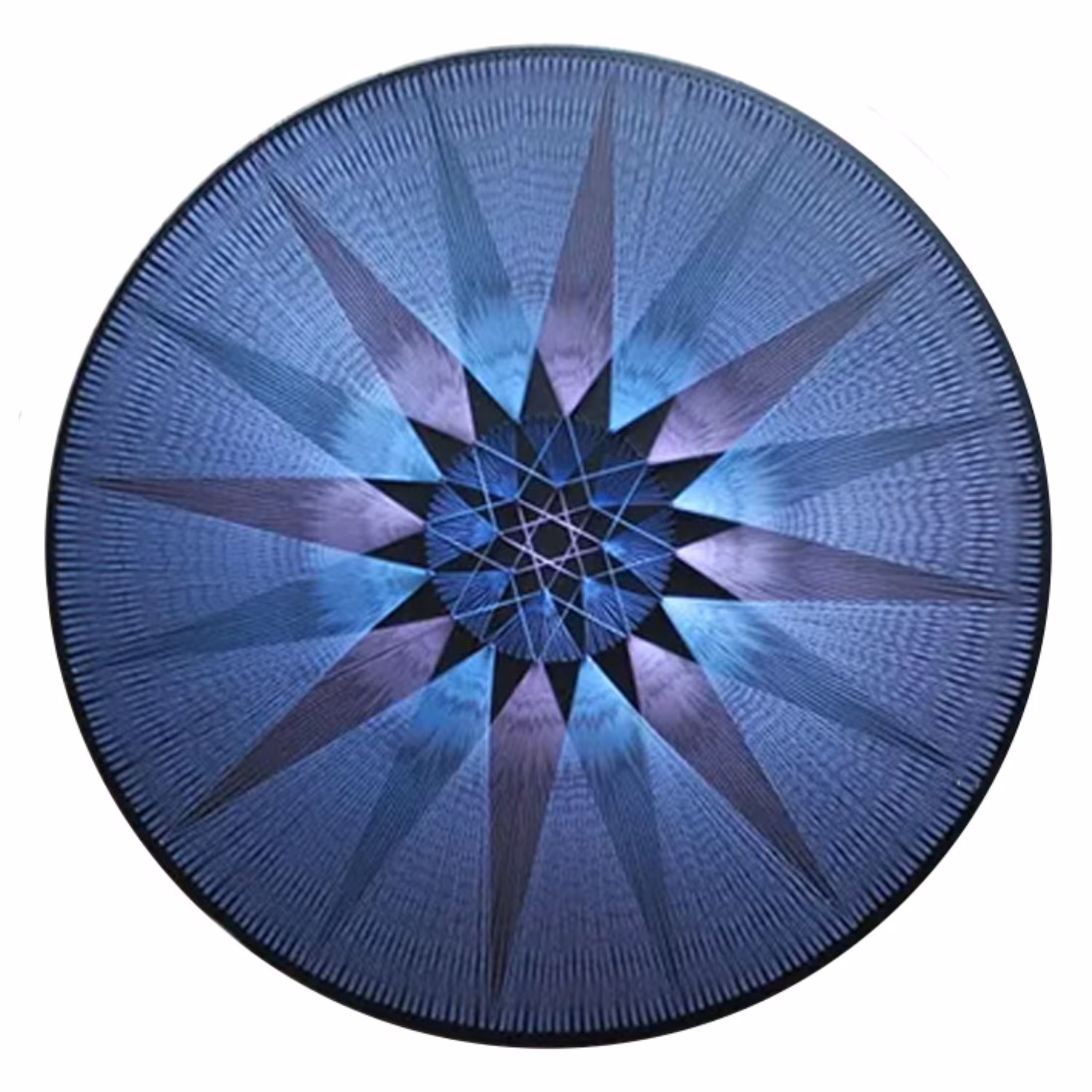 تابلو میخ و نخ مدل ماندالا طرح blue Star کد SAM-0024