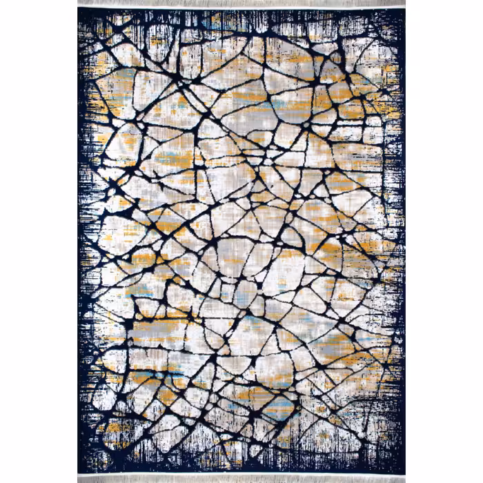 فرش ماشینی افرند طرح پتینه 500 شانه کد 6608 (شش متری)