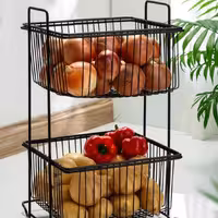 استند سیب زمینی و پیاز دو طبقه مربع مقاوت برند سالوت