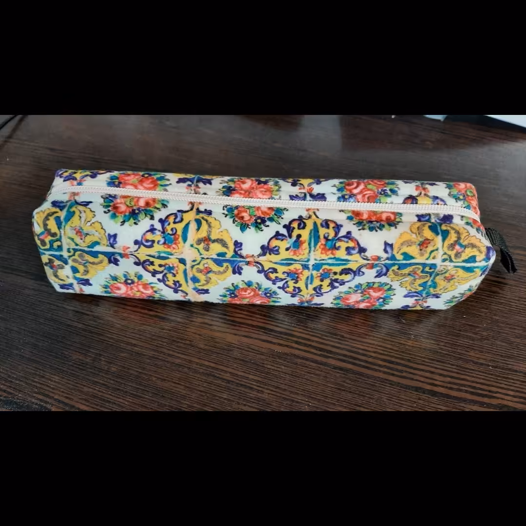 جامدادی مخمل طرح کاشی