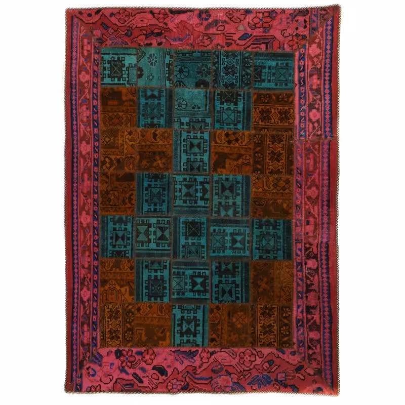 کلاژ فرش دستباف دو و نیم متری مدل وینتیج کد  4101205