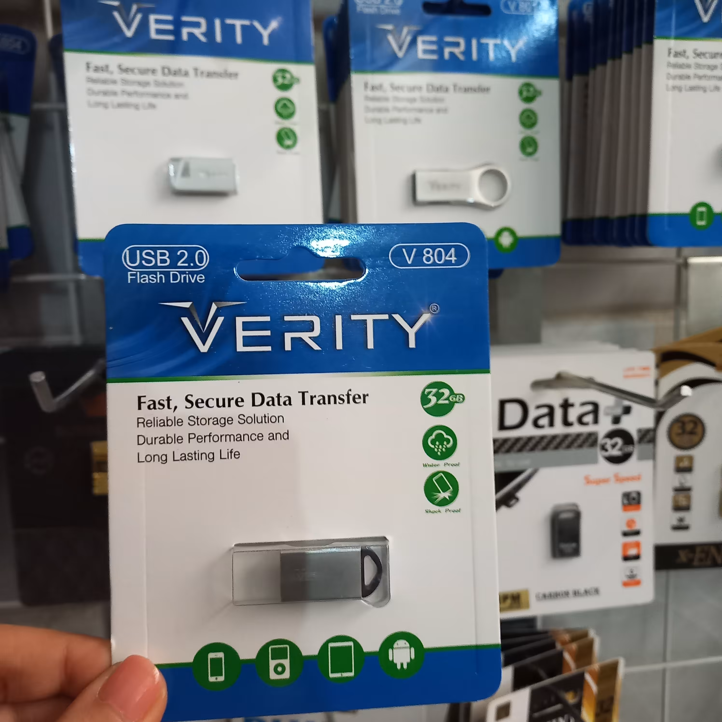 فلش 32گیگ وریتی VERITY V804 فلزی دارای گارانتی  