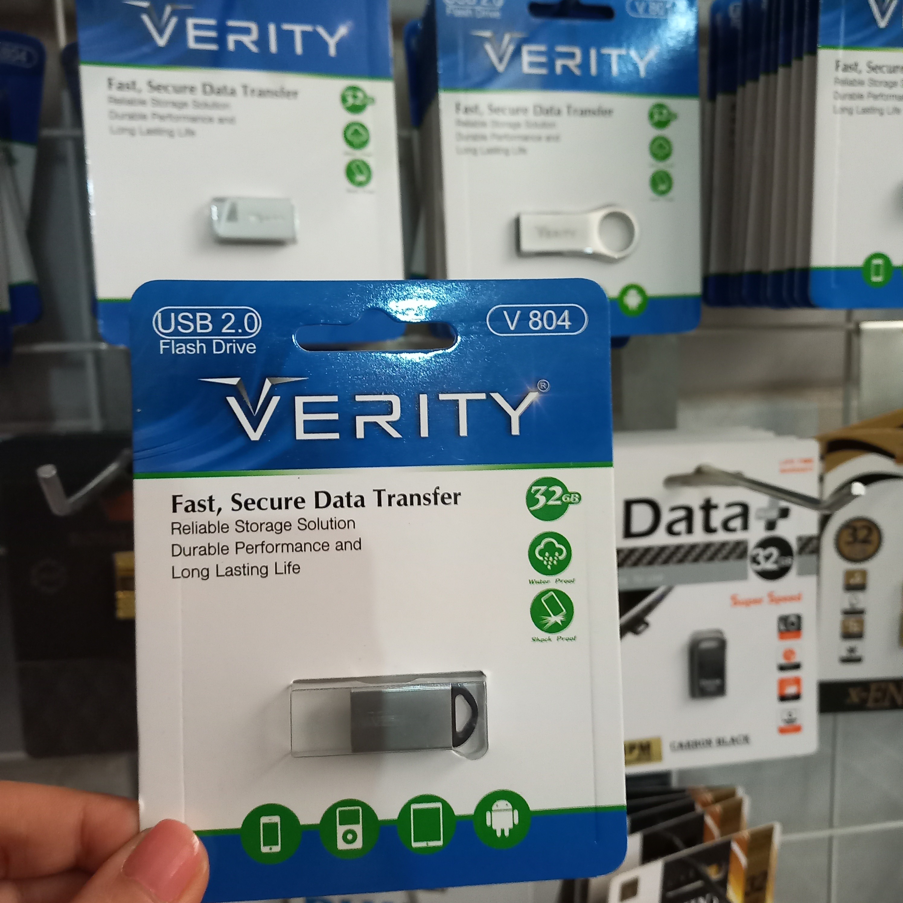 فلش 32گیگ وریتی VERITY V804 فلزی دارای گارانتی  