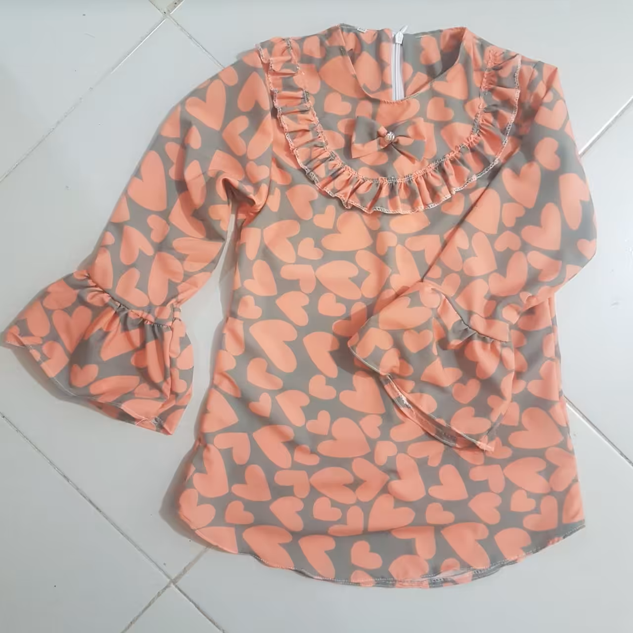 شومیز  قلبی زیبا سایز 60 