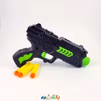 اسباب  بازی تفنگ طرح کلت فانتزی دو حالته تیر چسبونکی وارداتی 