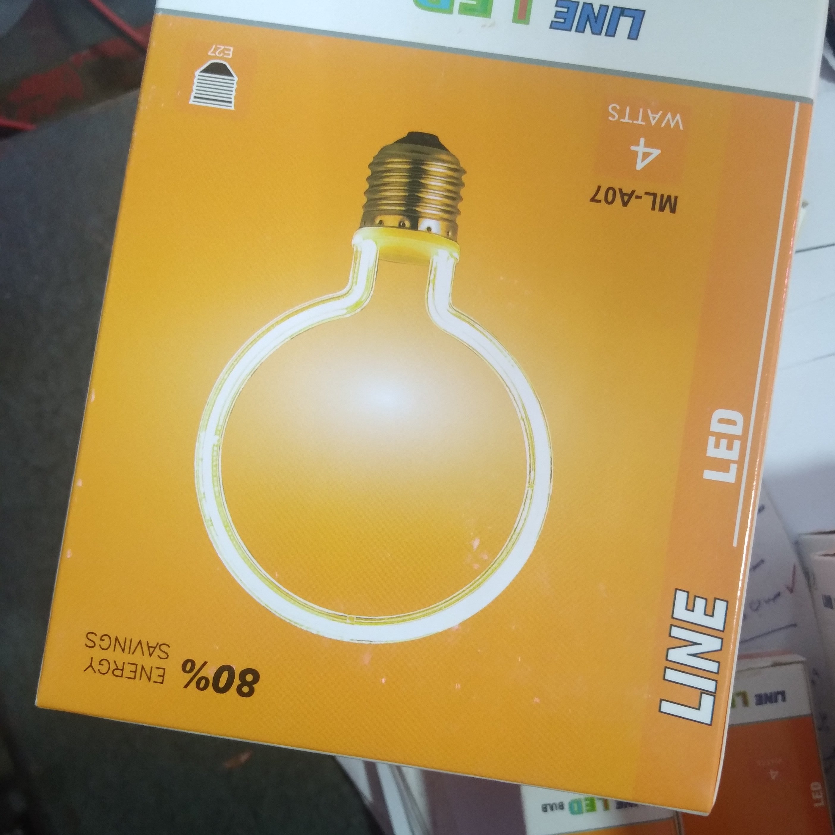 لامپ گرد نئون ادیسون 