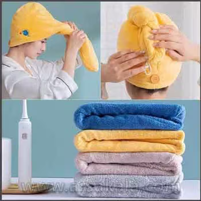 کلاه حوله ای حمام جادویی Qiuck Dry