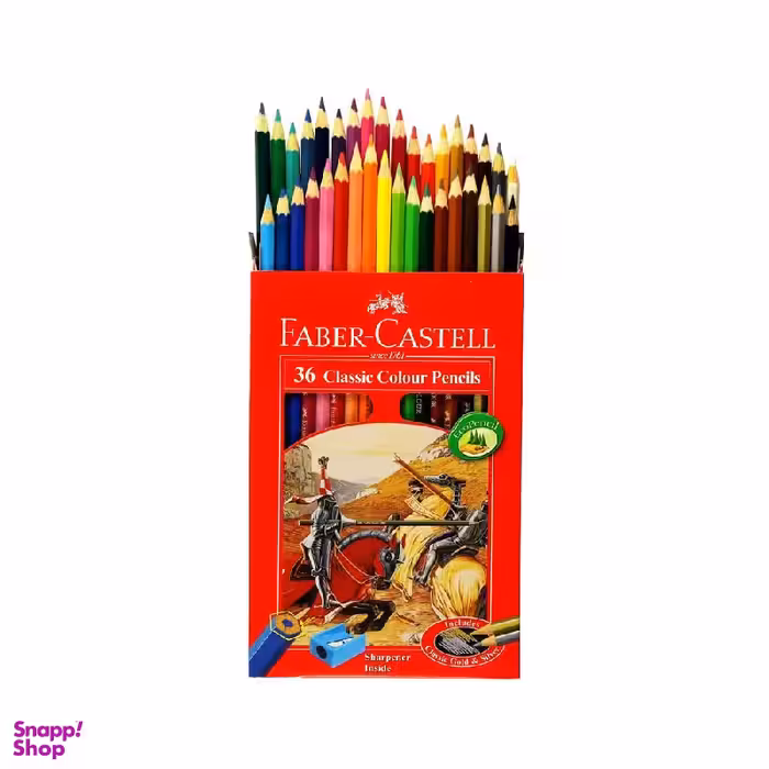مداد رنگی 36 فابر کاستل (faber-castell) مدل کلاسیک کد 53811