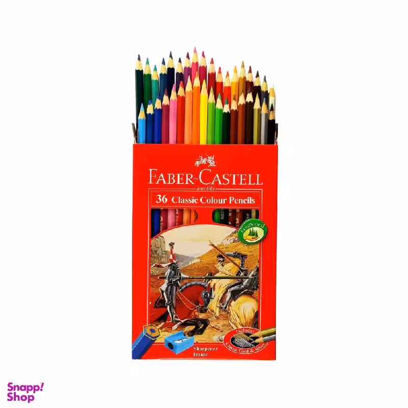 مداد رنگی 36 فابر کاستل (faber-castell) مدل کلاسیک کد 53811