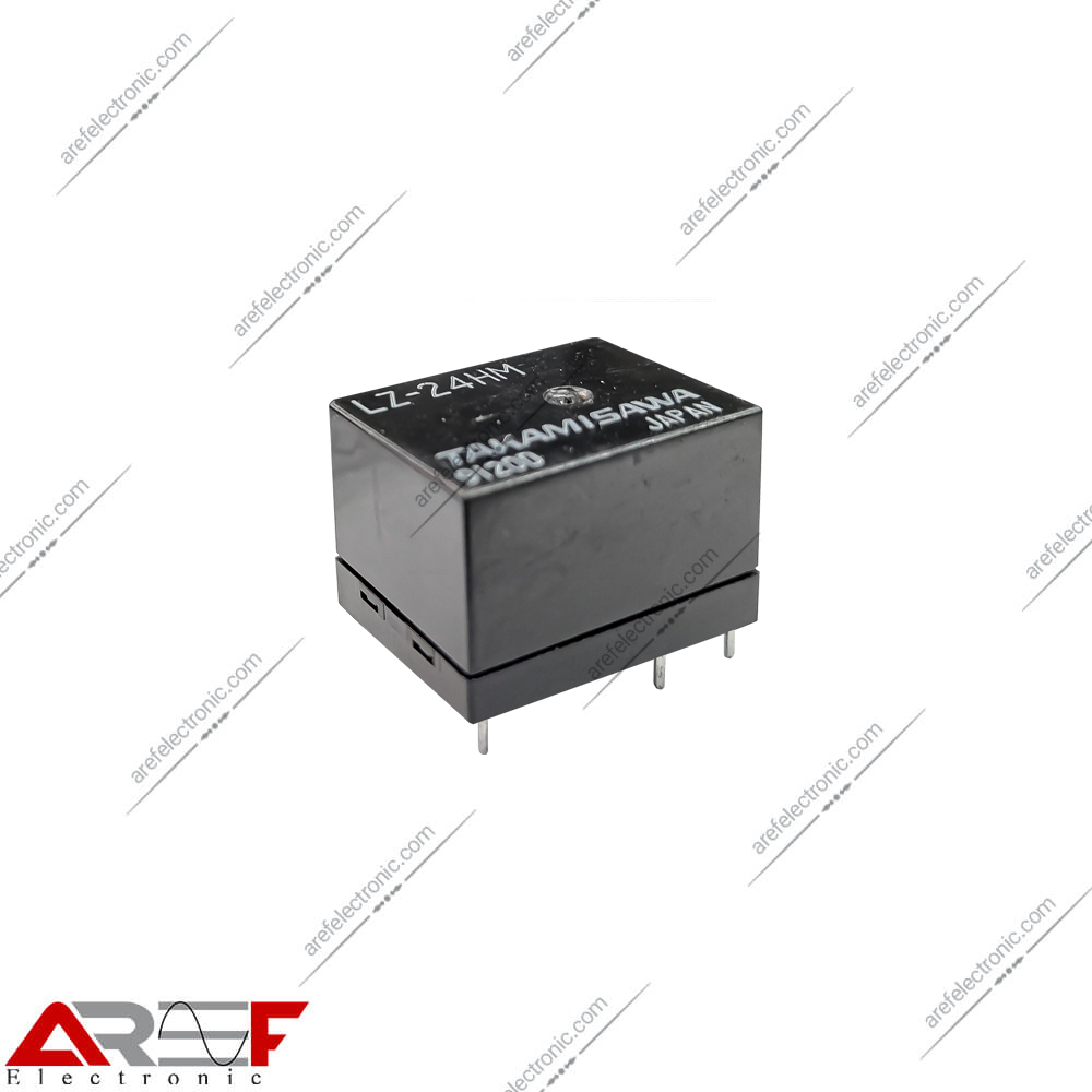 رله پایه LZ برند Takamisawa مدل LZ-24HM دارای 24 ولت 1 باز 10 آمپر - فروشگاه عارف الکترونیک