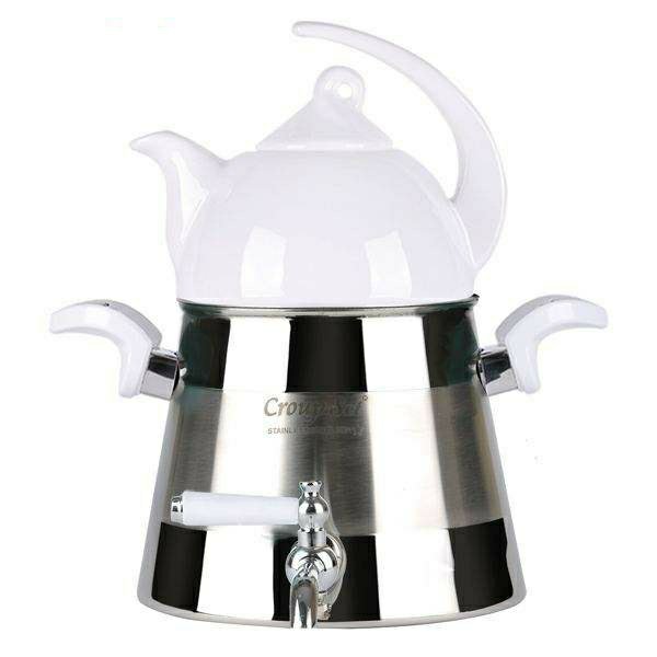 کتری وقوری استیل کروپ ست مدل gift کد405