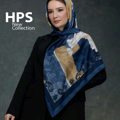 روسری نخی قواره کوچک زنانه آبرنگی
