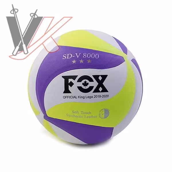 توپ والیبال پرسی فاکس مدل V8000 بنفش کد 1903008