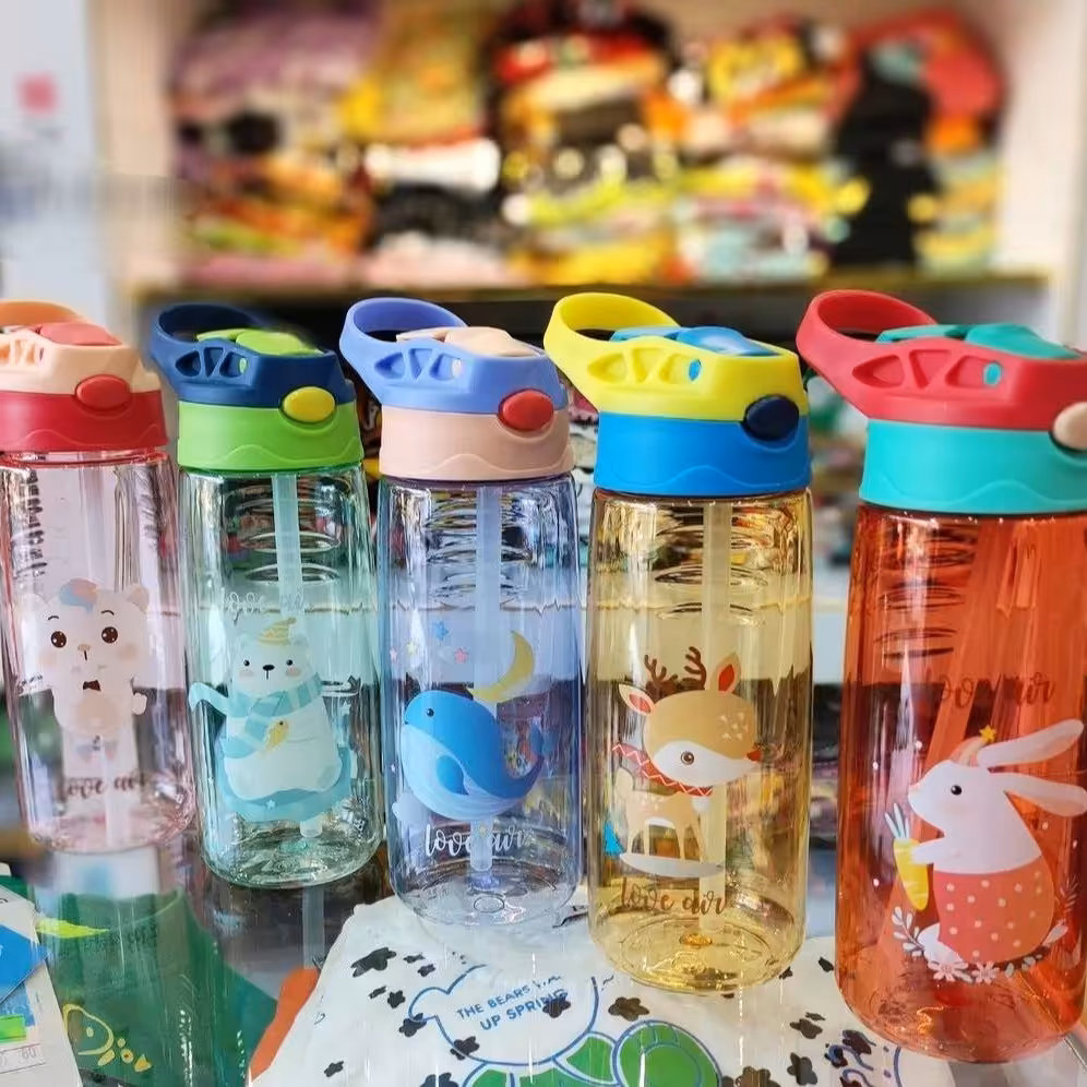 قمقمه نی دار وارداتی  نشکن کیفیت عالی 600 میل