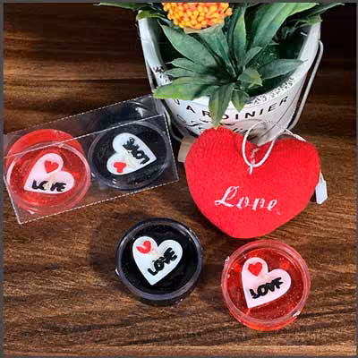 شمع وارمر 2 عددی طرح LOVE