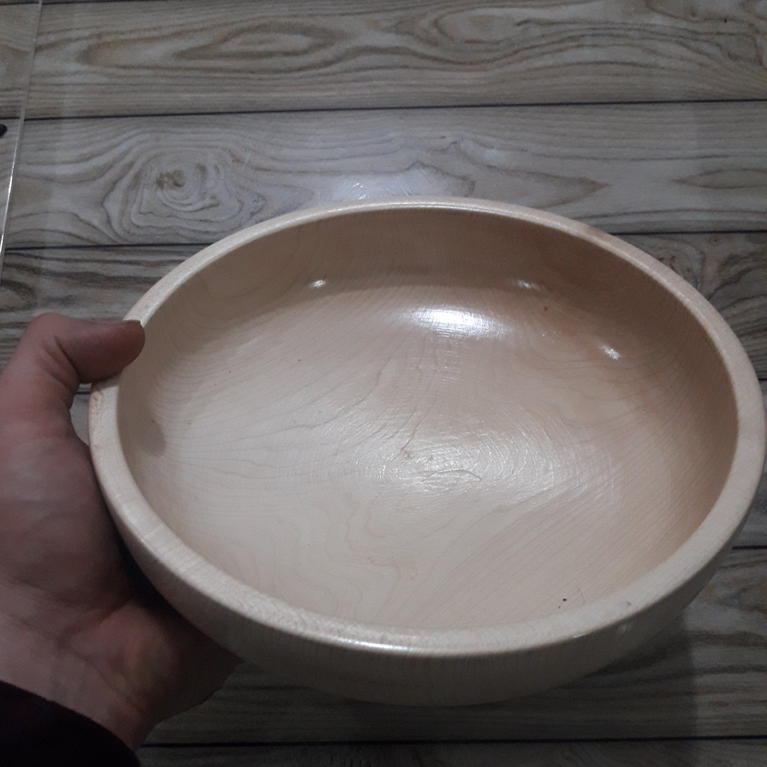 کاسه چوبی افرا